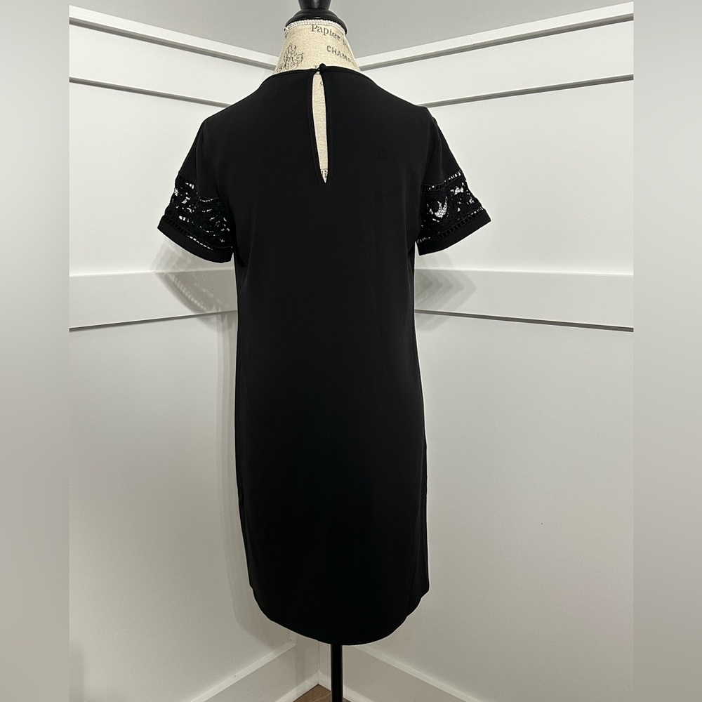 Michael Michael Kors Solid Black Lace Trim Dress … - image 2